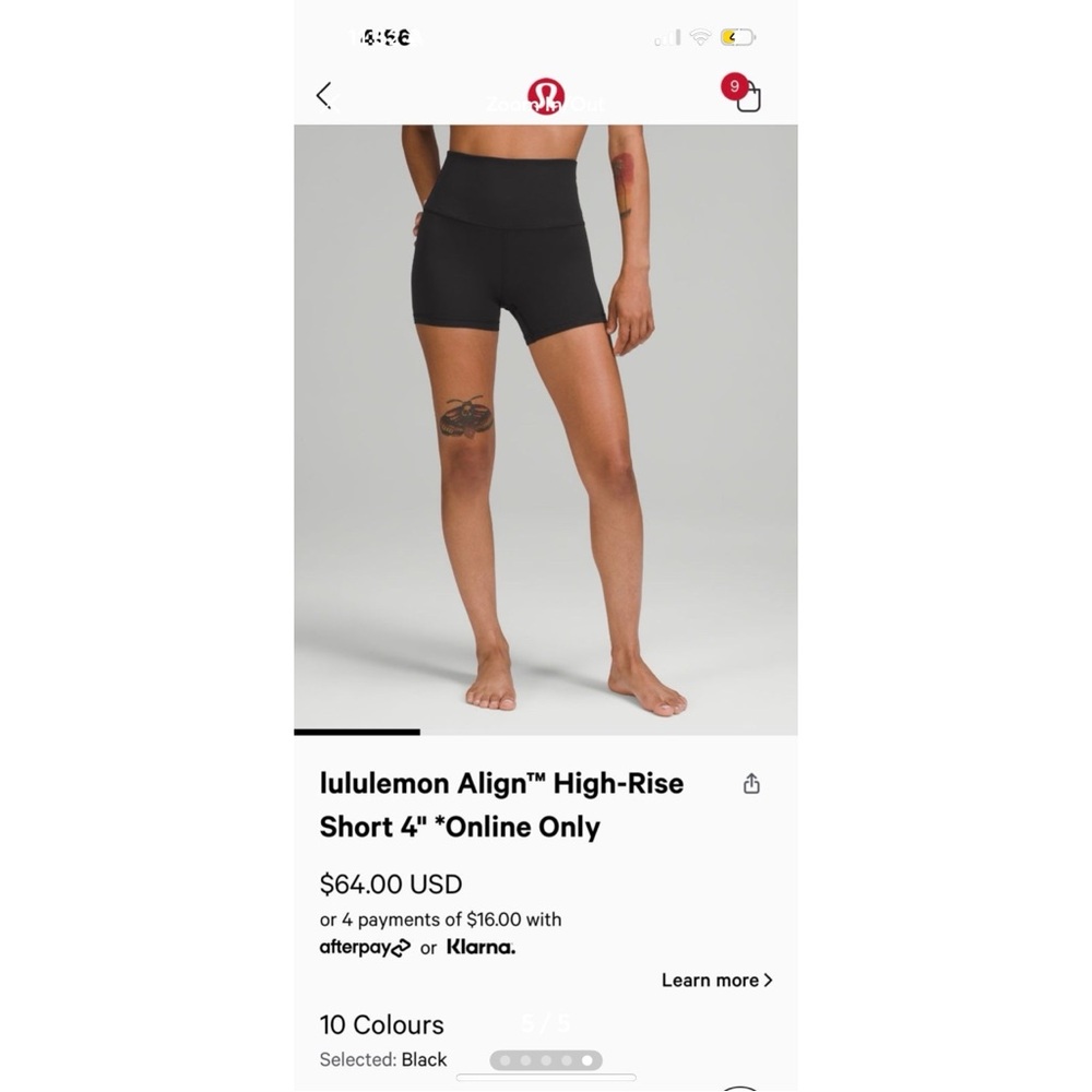 Lululemon Align Shorts 4”